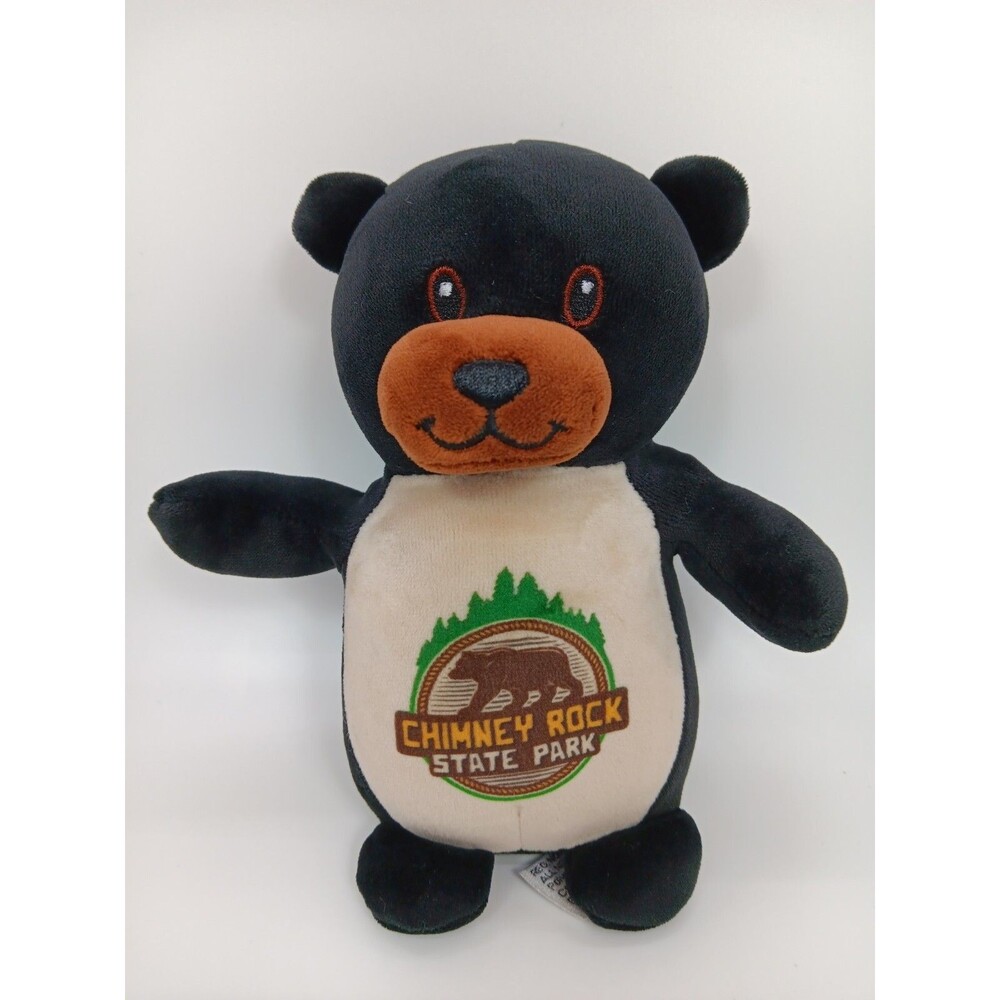 Plushology Black Bear Plush 7" Stuffed Toy Animal - Chimney Rock State Park